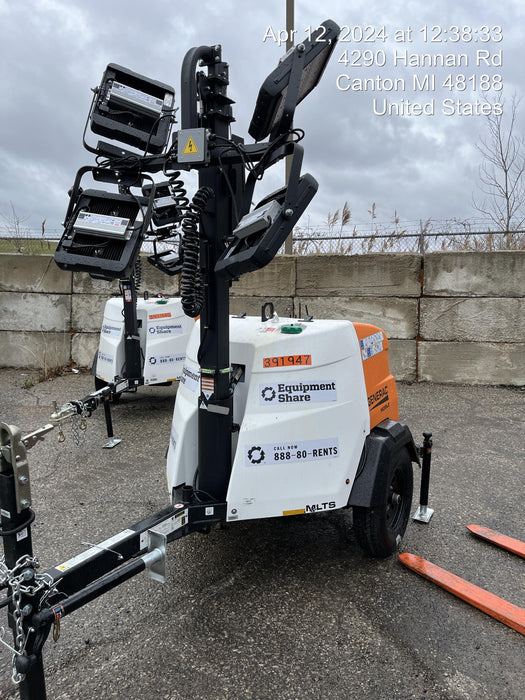 2024 Generac MLT2 Diesel, Flex Switch 120V Input, Powerzone Controller, 
(4) 320W LED Lights, 4kW Generator, 39.9 Gal Fuel Tank, 2" Ball, T3