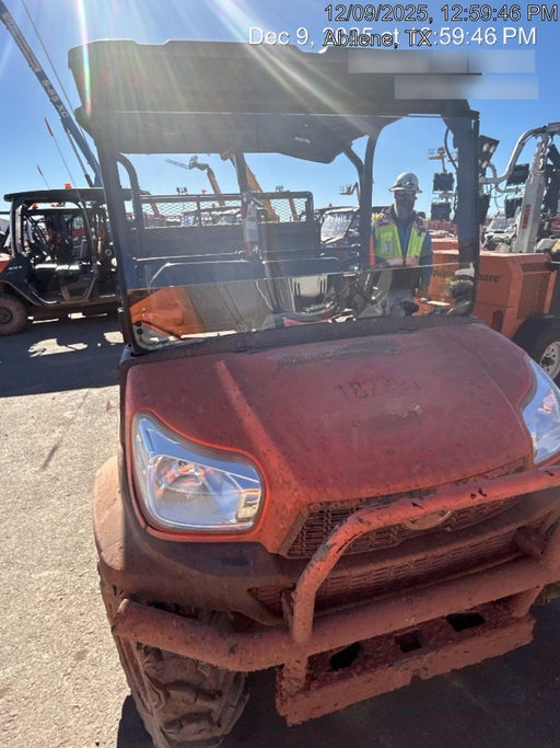 2022 Kubota RTV-X1140W-H Plastic Canopy, Windshield Acrylic Clear, LED Strobe Light, Wire Harness Kit, Back up Alarm