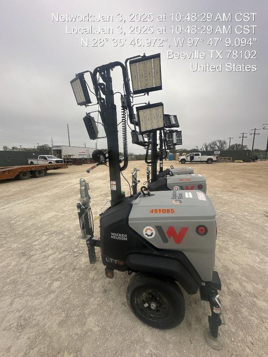 2024 Wacker Neuson LTT4 Diesel, Kohler KDW702, Deep Sea Controller, Auto Start, LED 320W, Bypass Outlet, T3