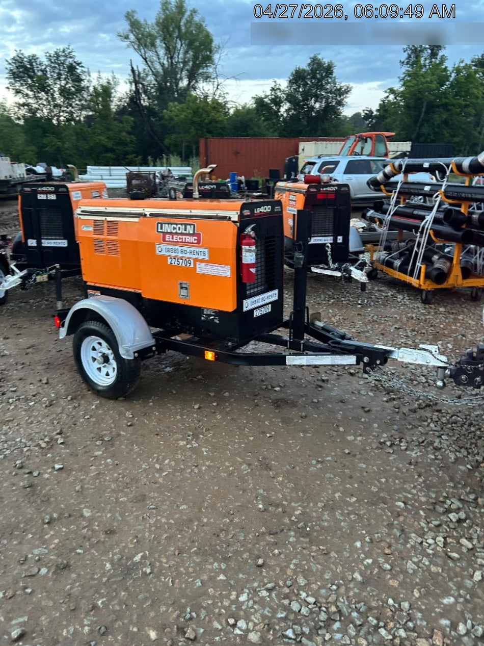 2022 Lincoln Electric LE400 Kubota V1505, Trlr, Cable Rack, Light Kit, ES Decals, T3