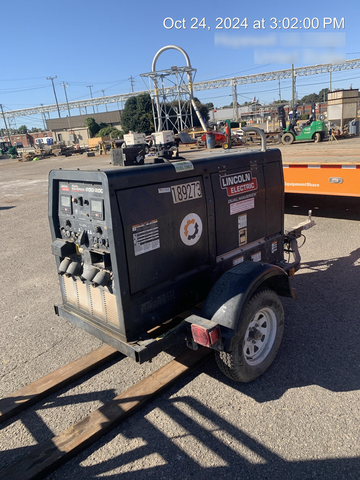 2021 Lincoln Electric Dual Maverick 200/200X Ready Pak 3, Includes Trailer, Cable Rack, Fender Light Kit