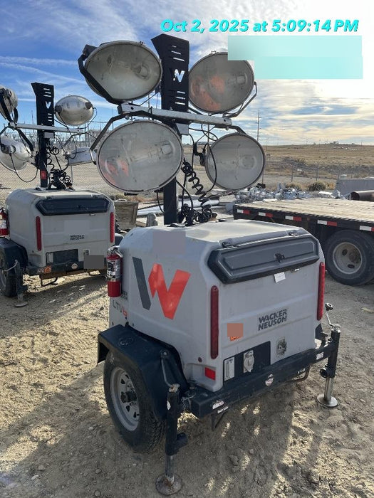 2019 Wacker Neuson LTV6L-MH Mobile Light Tower w/Fuel Level Sensor Installed