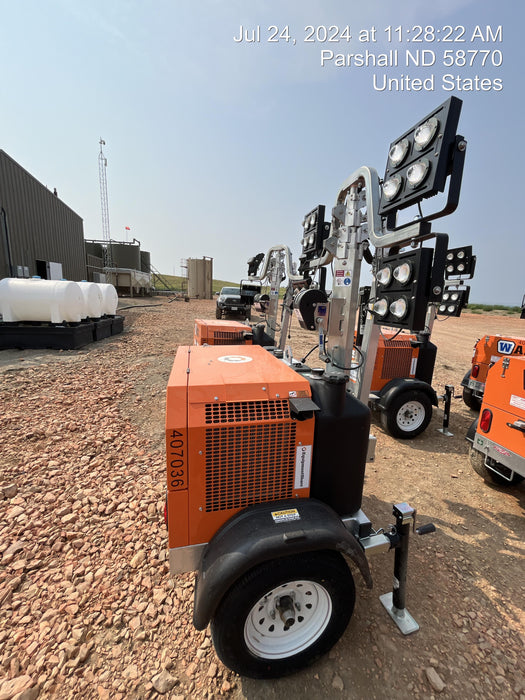 2024 Wanco WLTT-4MM4K Diesel, Deep Sea Controller, Shore Power Plug, Auto Start, (4) 350W LED Floodlights, 4kW Generator, 60 Gal Fuel Tank, 2" Ball, T3