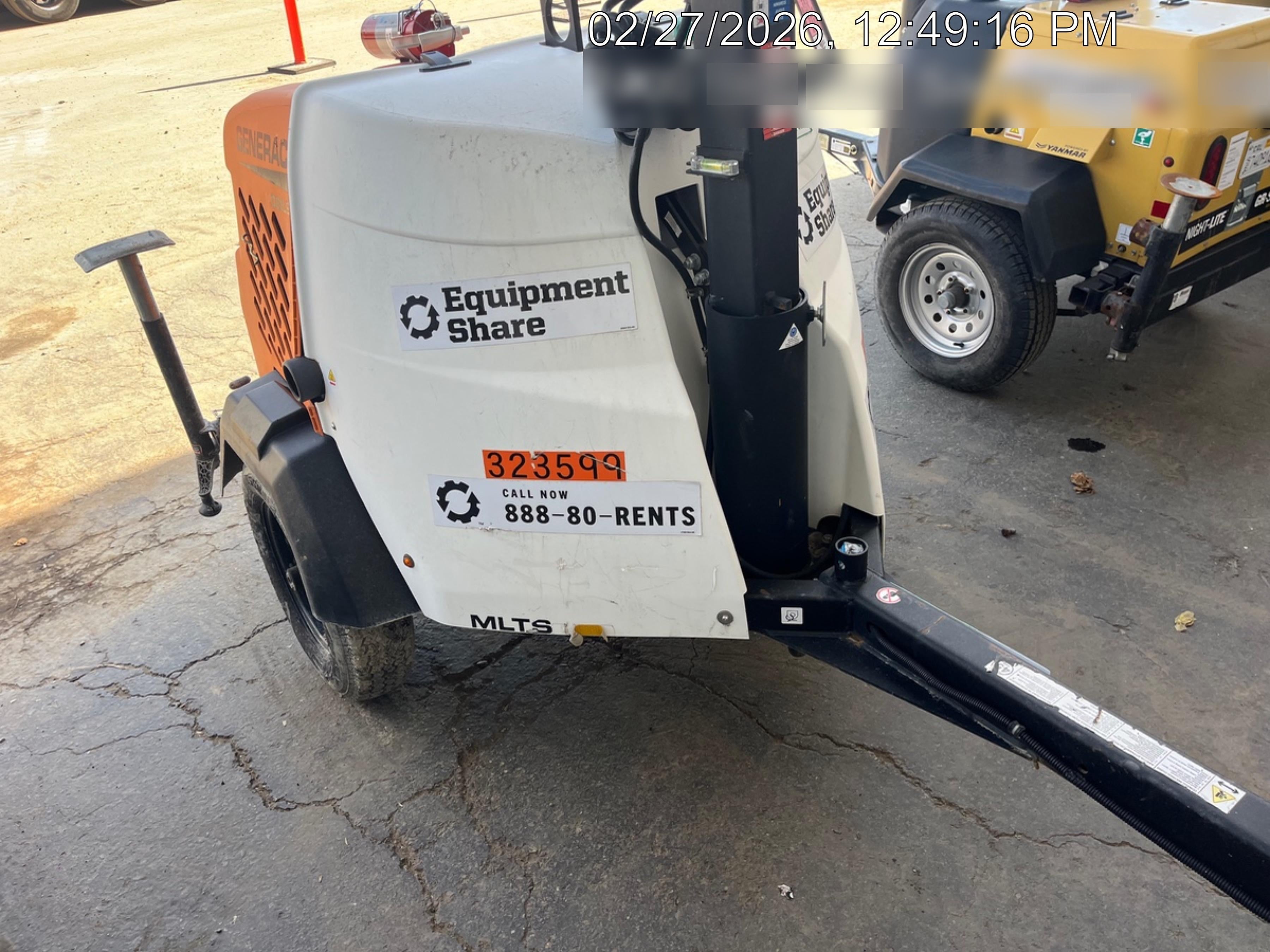 2023 Generac MLT2 Diesel, Flex Switch 120V Input, Powerzone Controller, (4) 320W LED Lights, 4kW Generator, 39.9 Gal Fuel Tank, 2" Ball, T3