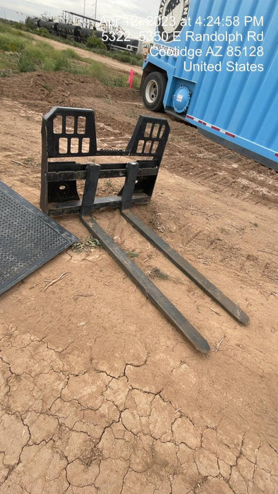2021 FEMA 60" Skid Steer Forks FEMA