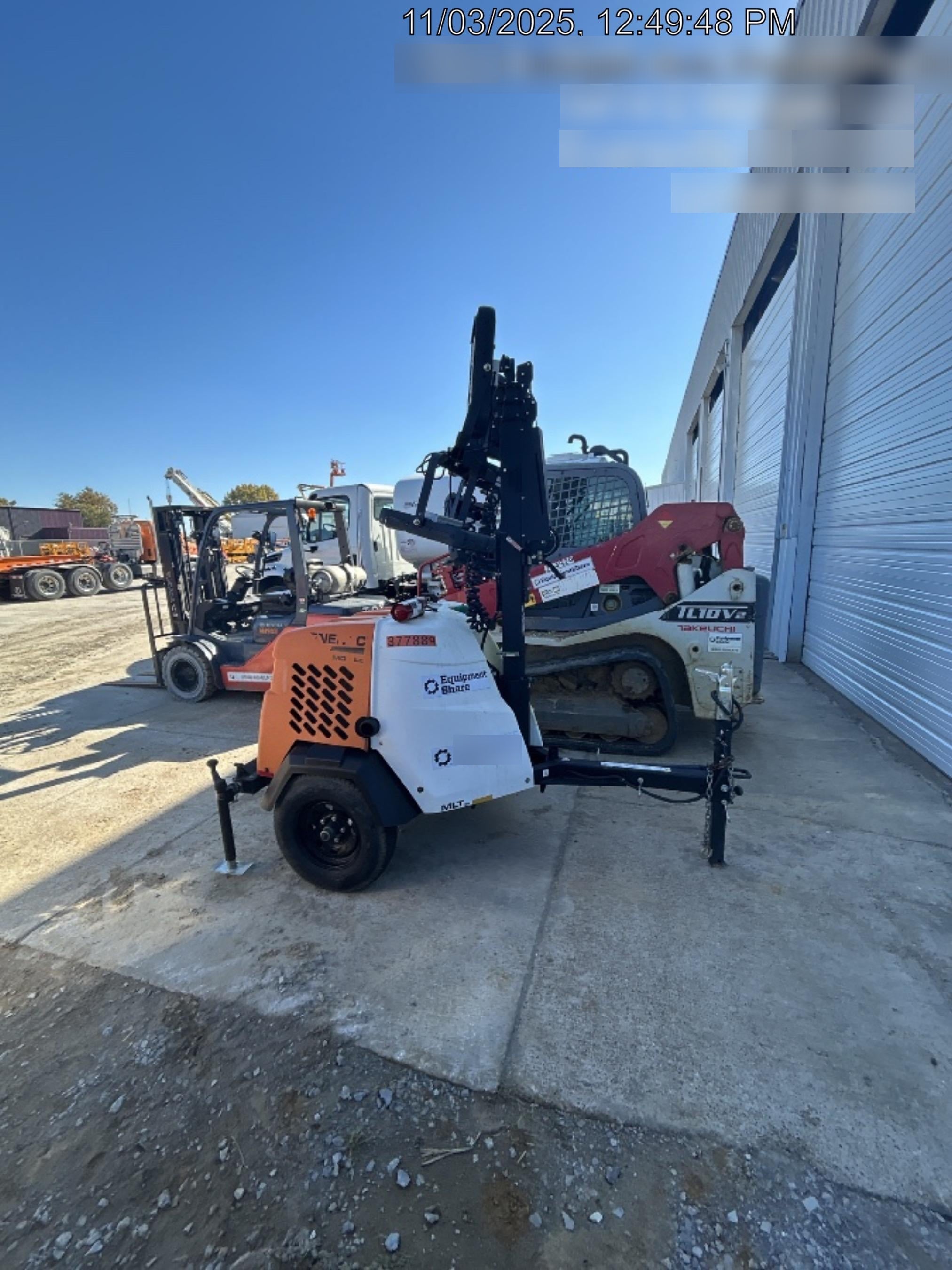 2023 Generac MLT2 Diesel, Flex Switch 120V Input, Powerzone Controller, 
(4) 320W LED Lights, 4kW Generator, 39.9 Gal Fuel Tank, 2" Ball, T3