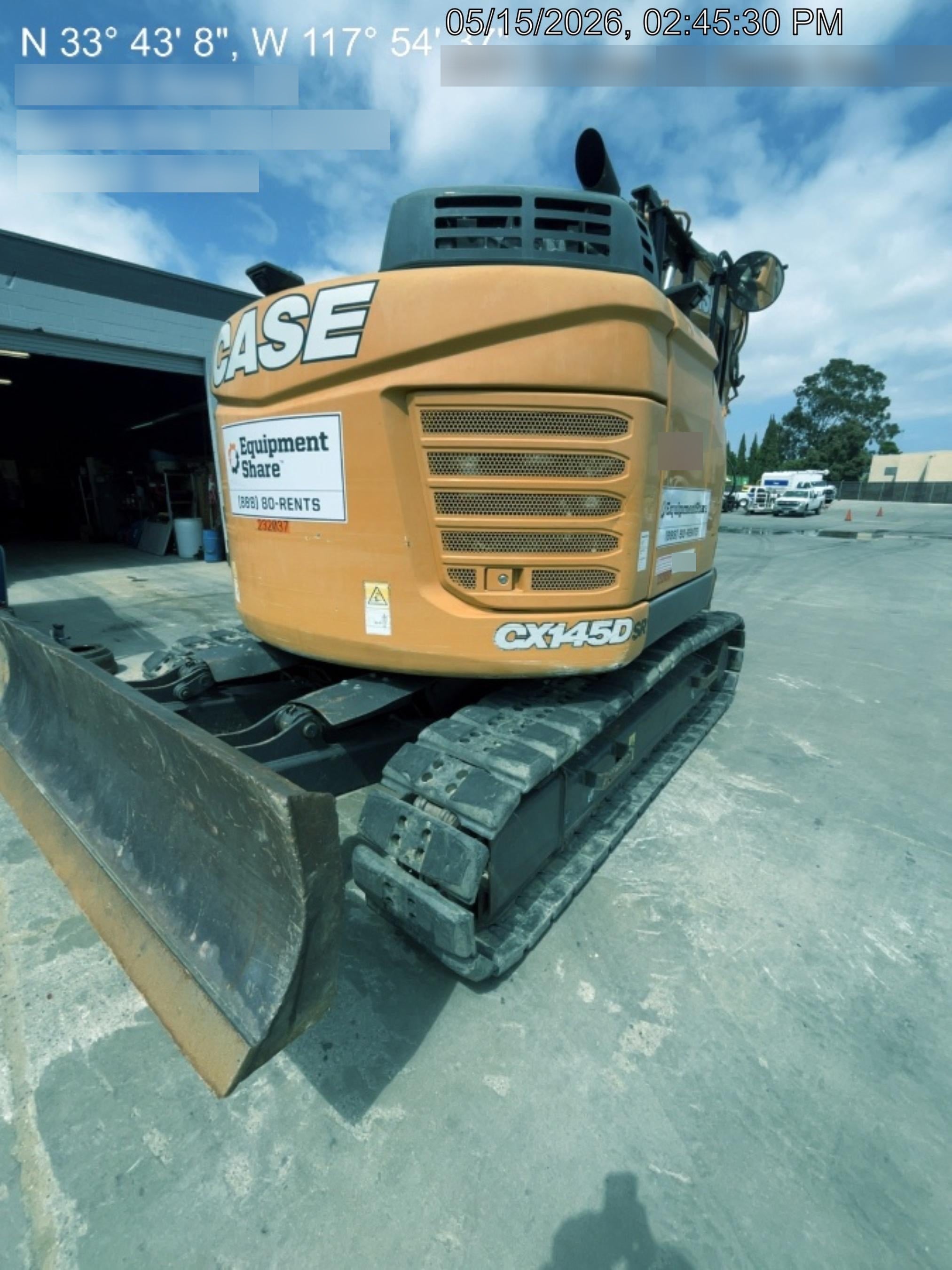 2022 CASE CX145D SR