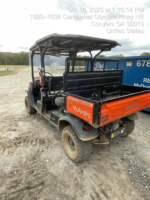 2022 Kubota RTV-X1140W-H Plastic Canopy, Windshield Acrylic Clear, LED Strobe Light, Wire Harness Kit, Back up Alarm
