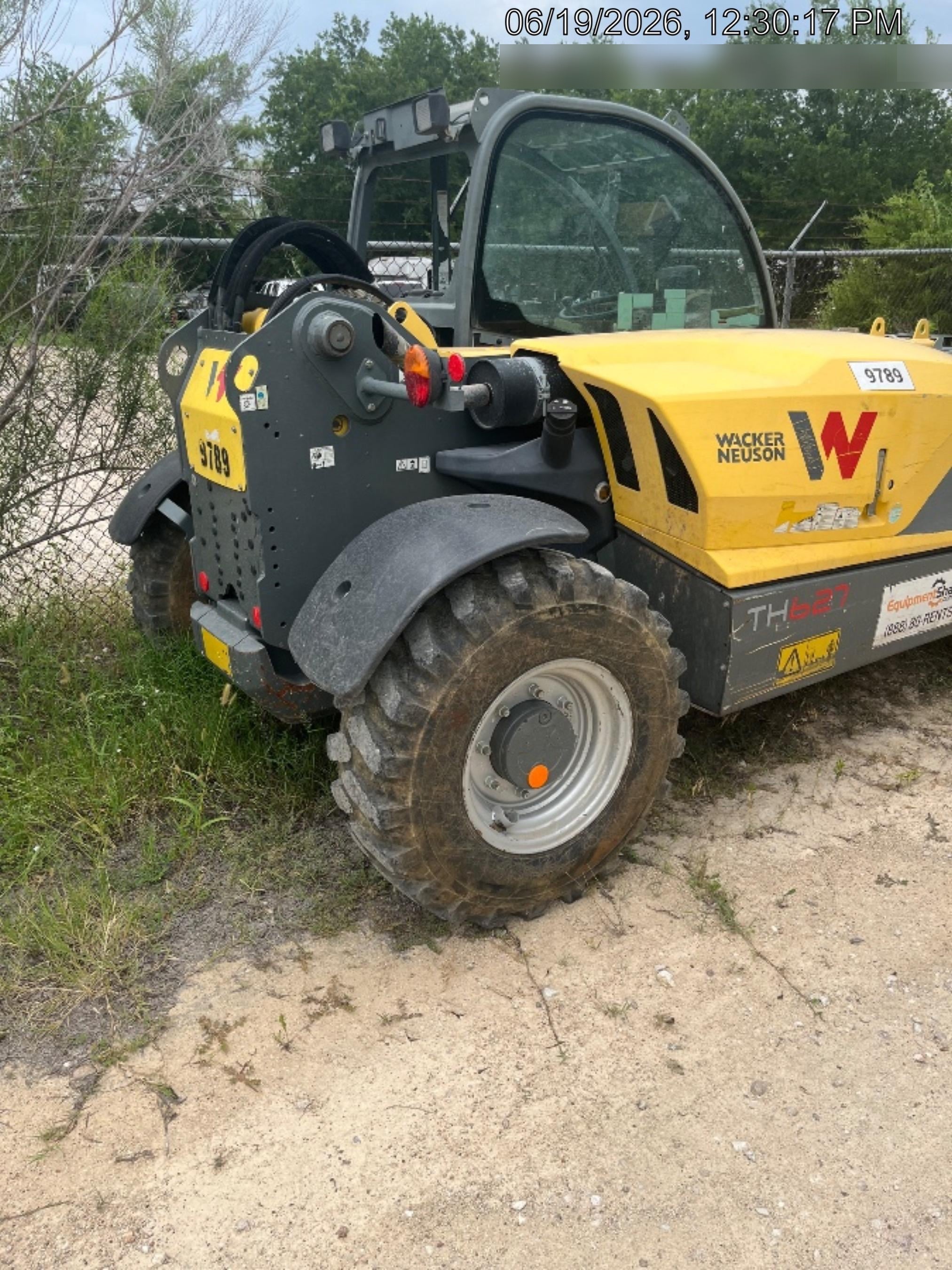 2018 Wacker Neuson TH627 Wacker Neuson TH627 Telehandler w/Canopy, Solid Tires, 48" Carriage and Forks