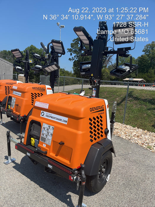 2023 Generac MLT2 Diesel, Flex Switch 120V Input, Powerzone Controller, (4) 320W LED Lights, 4kW Generator, 39.9 Gal Fuel Tank, 2" Ball, T3