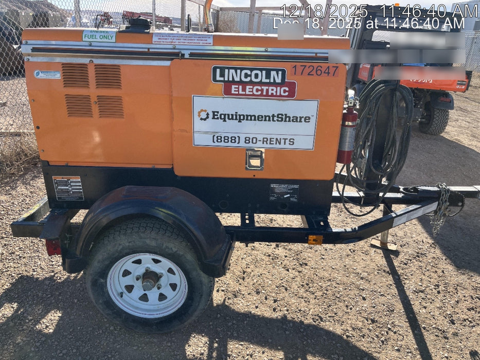 2021 Lincoln Electric Vantage 322 Vantage 322 Ready Pak 3 w/ Decals, ORANGE (includes trailer, cable rack, fender light kit) NO Telematics