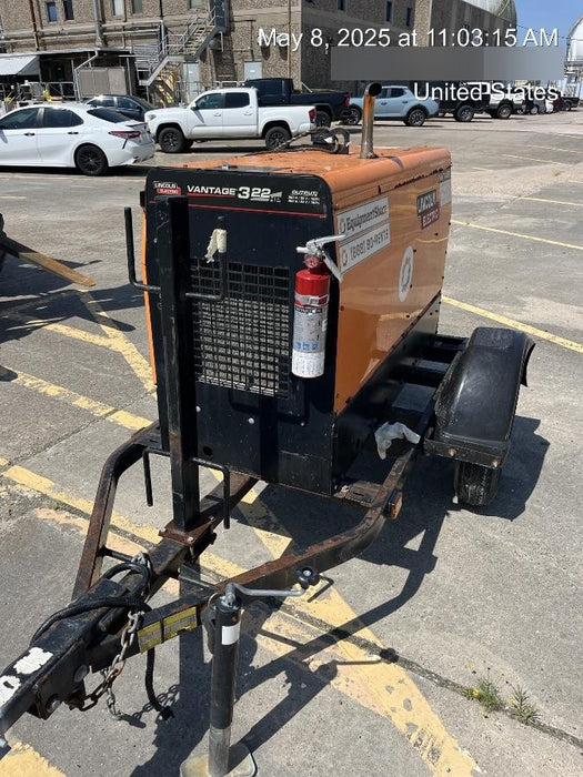 2021 Lincoln Electric Vantage 322 Vantage 322 Ready Pak 3 w/ Decals, ORANGE (includes trailer, cable rack, fender light kit) NO Telematics