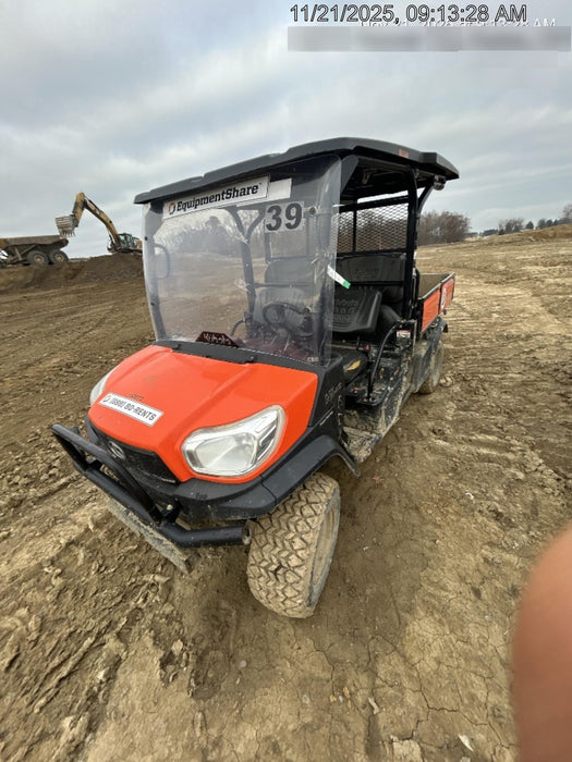 2021 Kubota RTV-X1140W-H Plastic Canopy, Windshield Acrylic Clear, LED Strobe Light, Wire Harness Kit, Back up Alarm