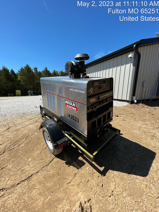 2021 Lincoln Electric Air Vantage 566 Air Vantage 566X Ready Pak 3 (includes trailer, cable rack, fender light kit); no telematics