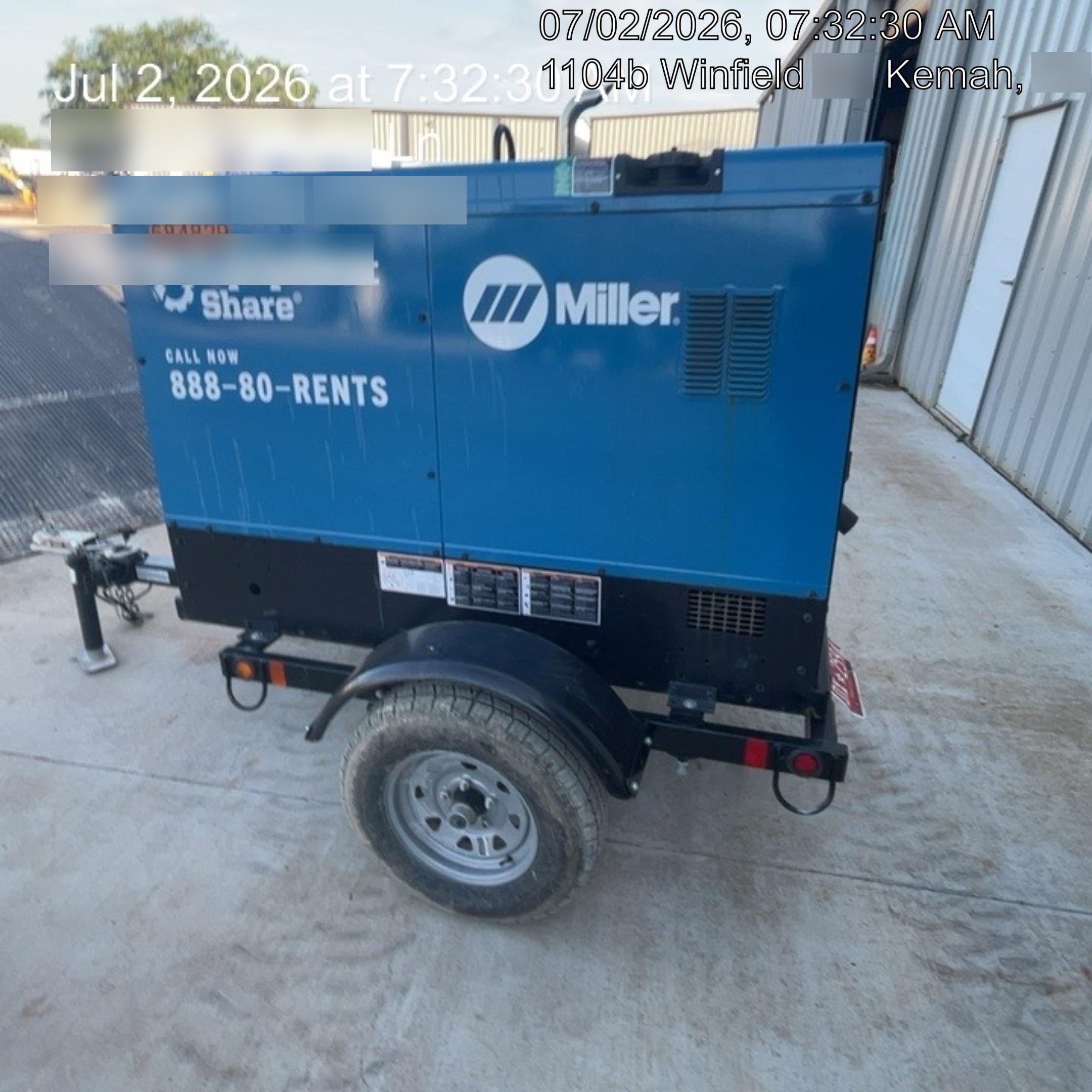 2025 MILLER ELECTRIC BIG BLUE 500