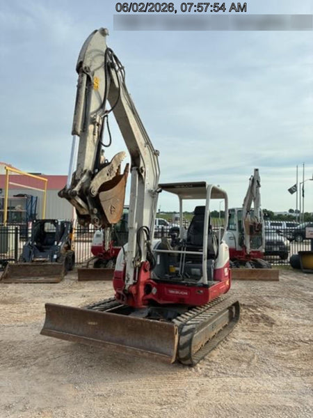 2019 Takeuchi TB260 Takeuchi TB260 Canopy w/Rubber Tracks, Auxiliary Hydraulics, Standard Blade, Manual QC