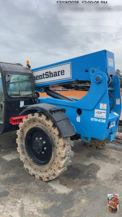 2020 Genie GTH-636 Cab/Heat/Air, Solid Tires, Work Lights, Beacon, Aux Hydraulics, Back up Alarm
