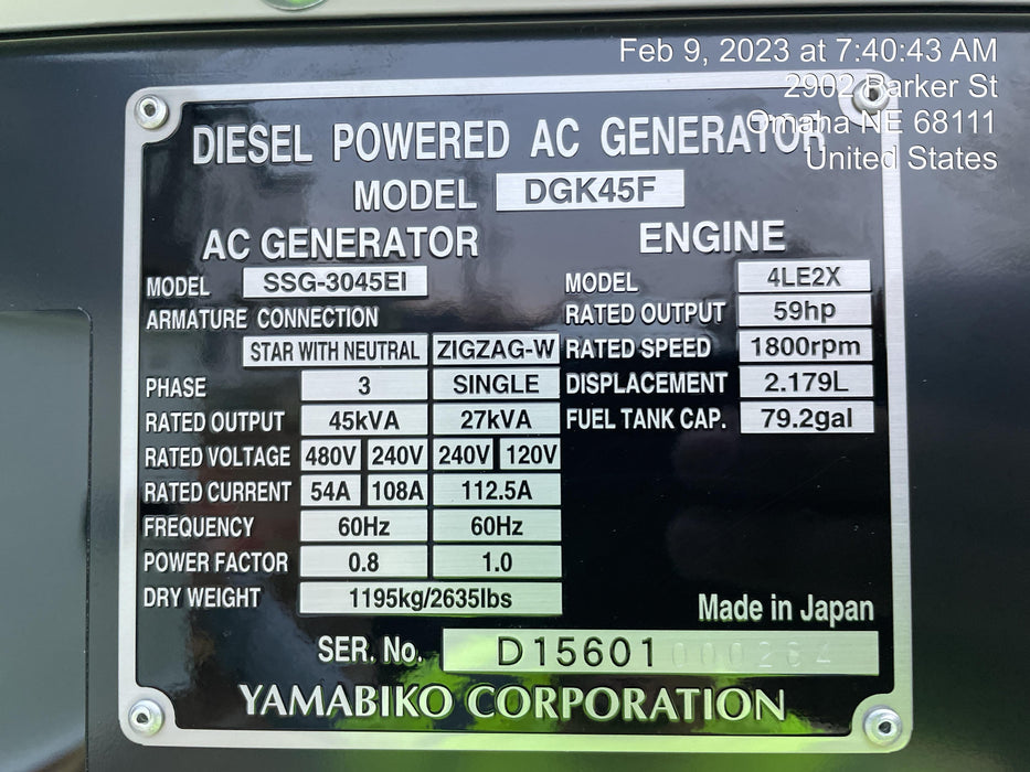 2023 SHINDAIWA DGK45F