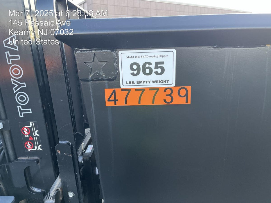 2024 STAR INDUSTRIES M-1820 - Self-Dump Hopper