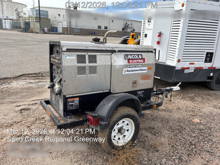 2019 Lincoln Electric Vantage 322 Ready-Pak 3, Two Wheel Trailer, Fender and Light Kit, Cable Rack