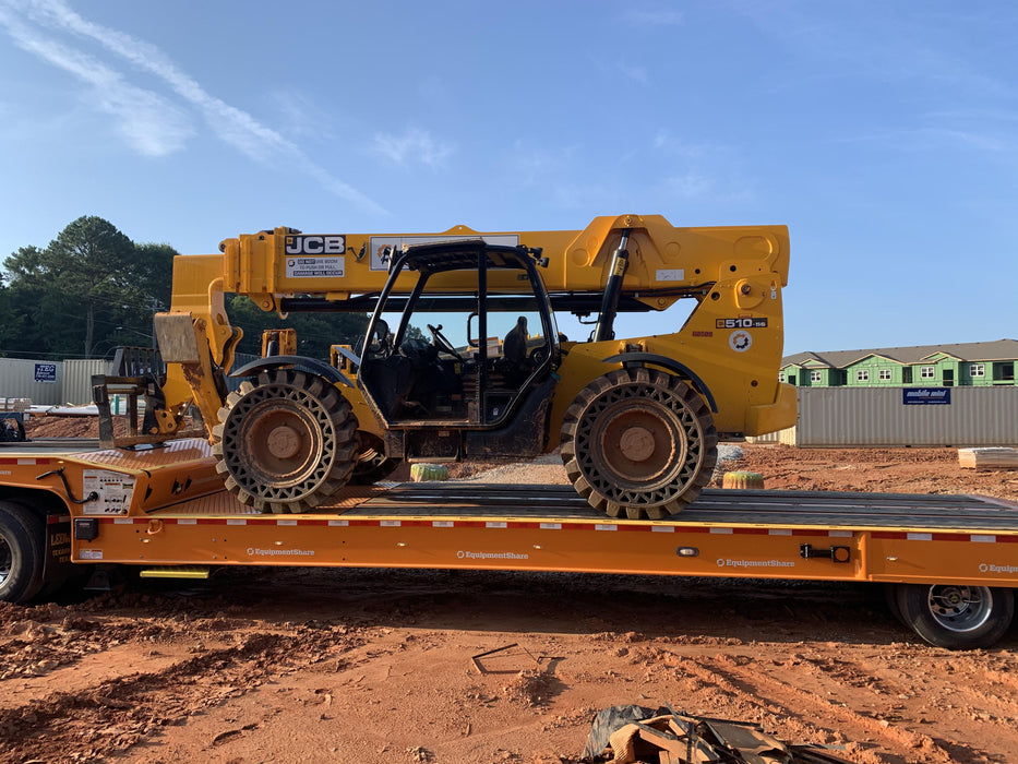 2020 JCB 510-56 Canopy, 74 HP, Solid Tires, STD Worklight, Beacon, Aux Hydraulics, Lifting Eye, Back up Alarm w/66" Carriage/60" Forks