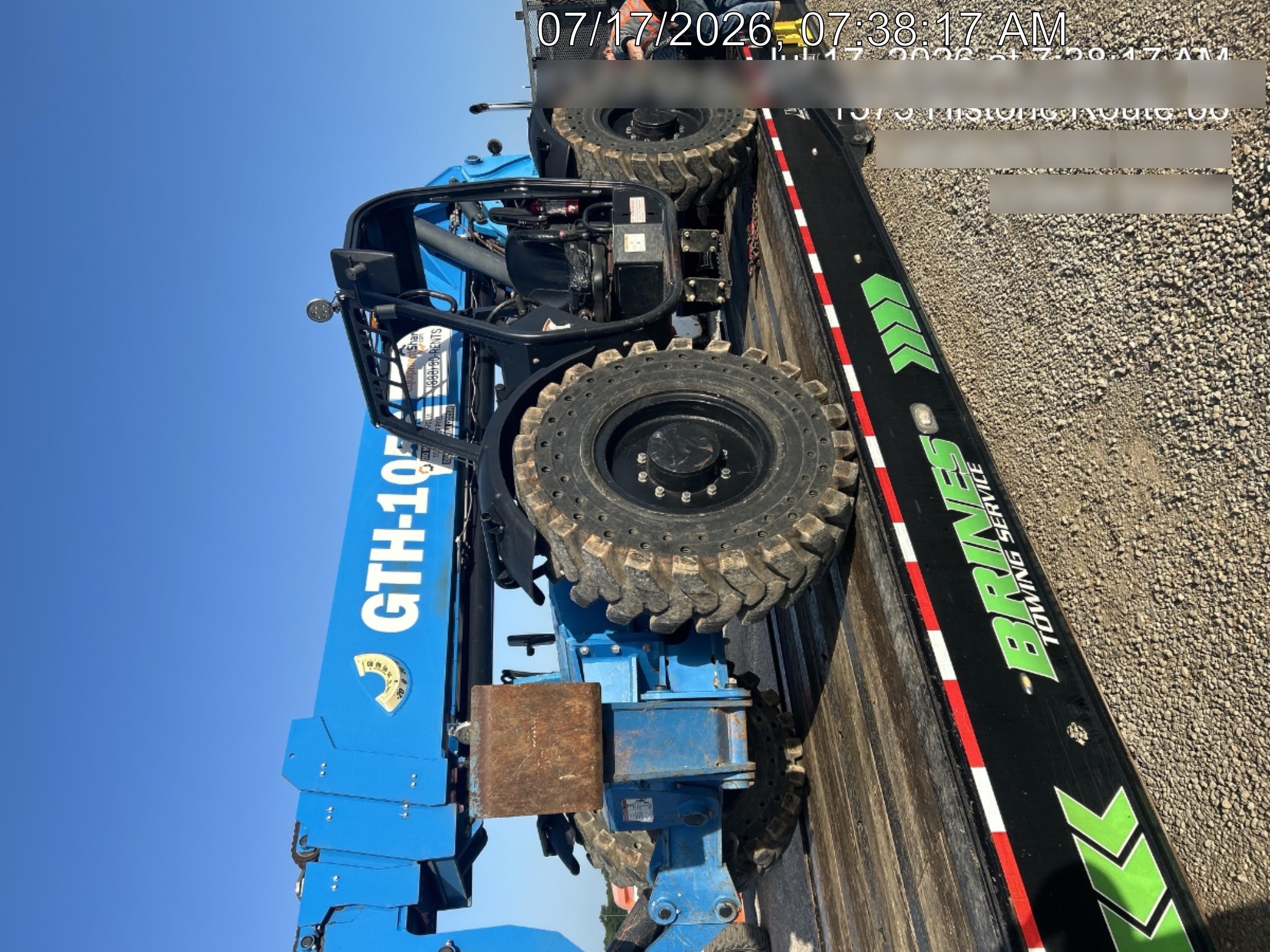 2019 Genie GTH-1056 Canopy, Solid RT Tires, LED Work Lights, Beacon 60" QA Carriage, 60" Forks