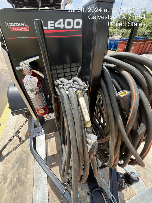 2024 Lincoln Electric LE400 Kubota V1505, Trlr, Cable Rack, Light Kit, ES Decals, T3