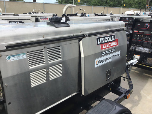 2019 Lincoln Electric Vantage 322 Ready-Pak 3, Two Wheel Trailer, Fender and Light Kit, Cable Rack