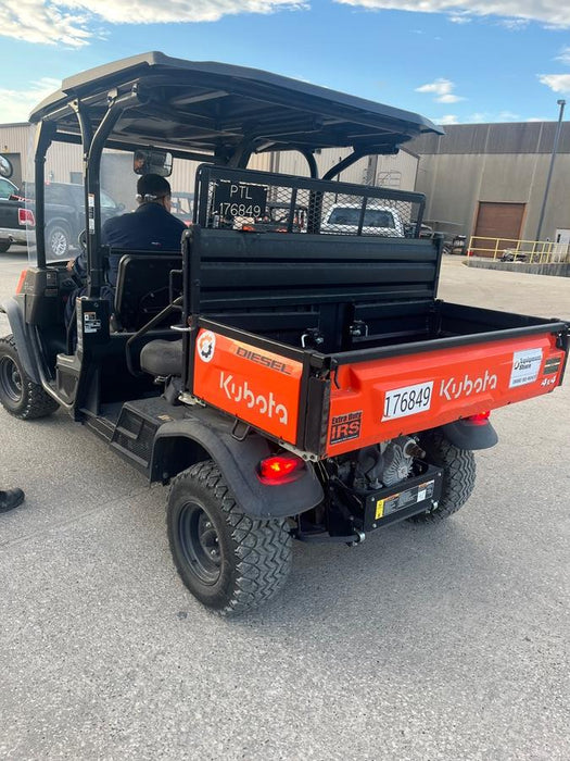 2022 Kubota RTV-X1140W-H Plastic Canopy, Windshield Acrylic Clear, LED Strobe Light, Wire Harness Kit, Back up Alarm