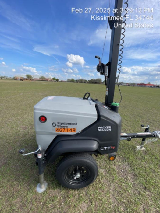 2024 Wacker Neuson LTT4 Diesel, Kohler KDW702, Deep Sea Controller, Auto Start, LED 320W, Bypass Outlet, T3