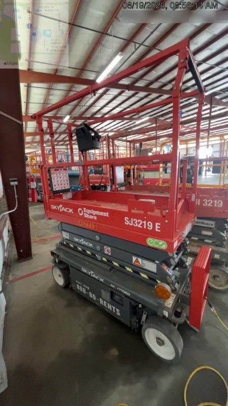 2024 Skyjack SJ3219 Electric Drive, Sld NM Tires, DBcns, RFRails, Power to Platform, T3 + Access Control