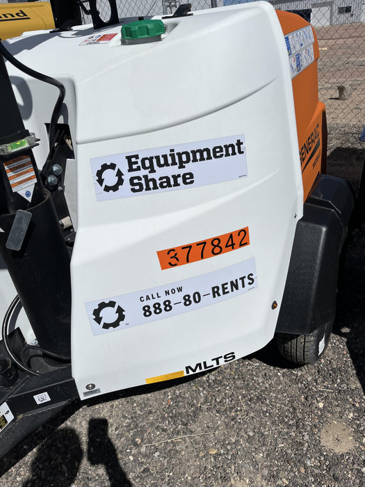 2023 Generac MLT2 Diesel, Flex Switch 120V Input, Powerzone Controller, 
(4) 320W LED Lights, 4kW Generator, 39.9 Gal Fuel Tank, 2" Ball, T3