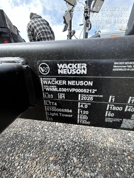 2025 WACKER NEUSON LTT4
