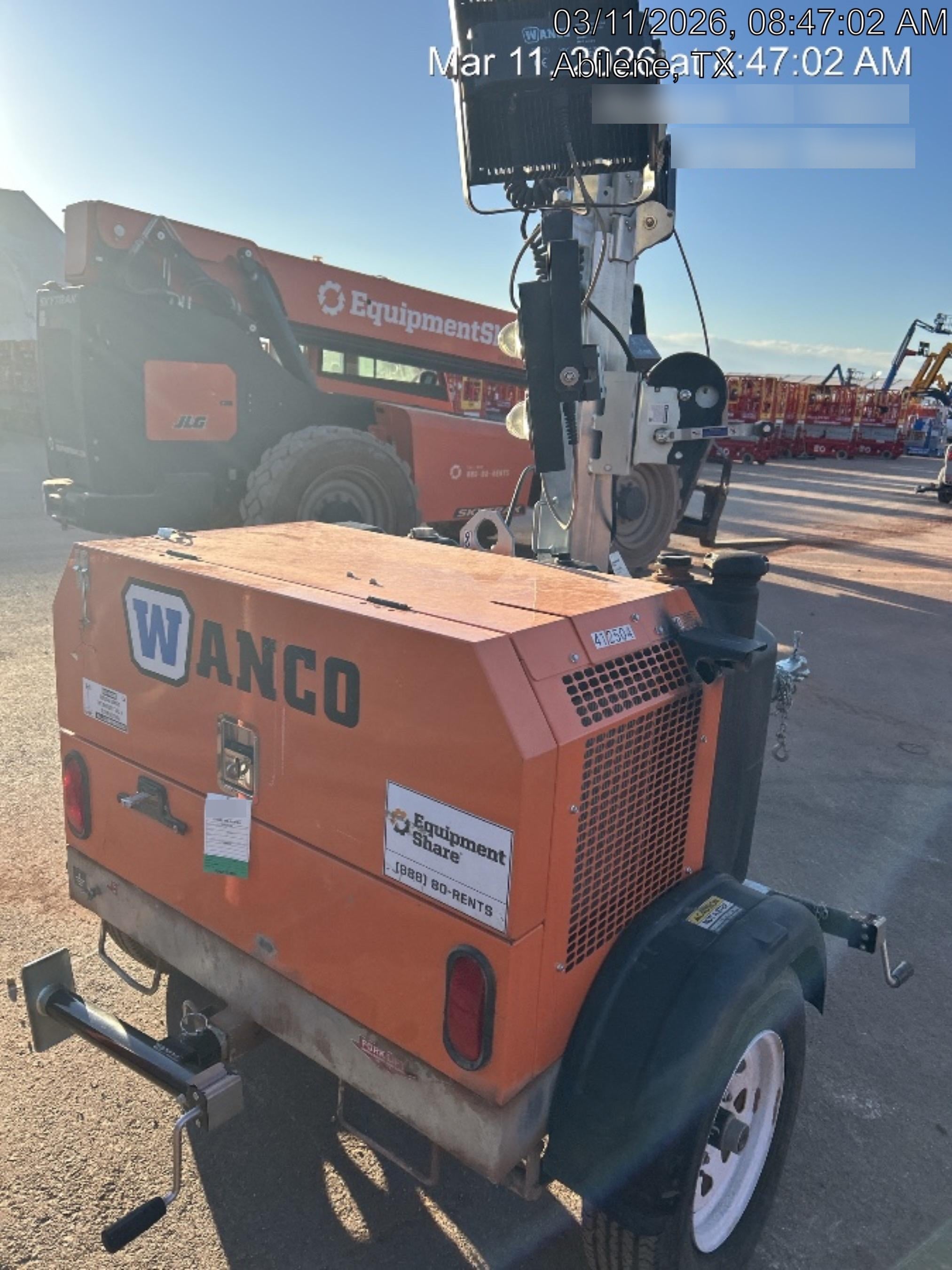 2024 Wanco WLTT-4MM4K Diesel, Deep Sea Controller, Shore Power Plug, Auto Start, (4) 350W LED Floodlights, 4kW Generator, 60 Gal Fuel Tank, 2" Ball, T3