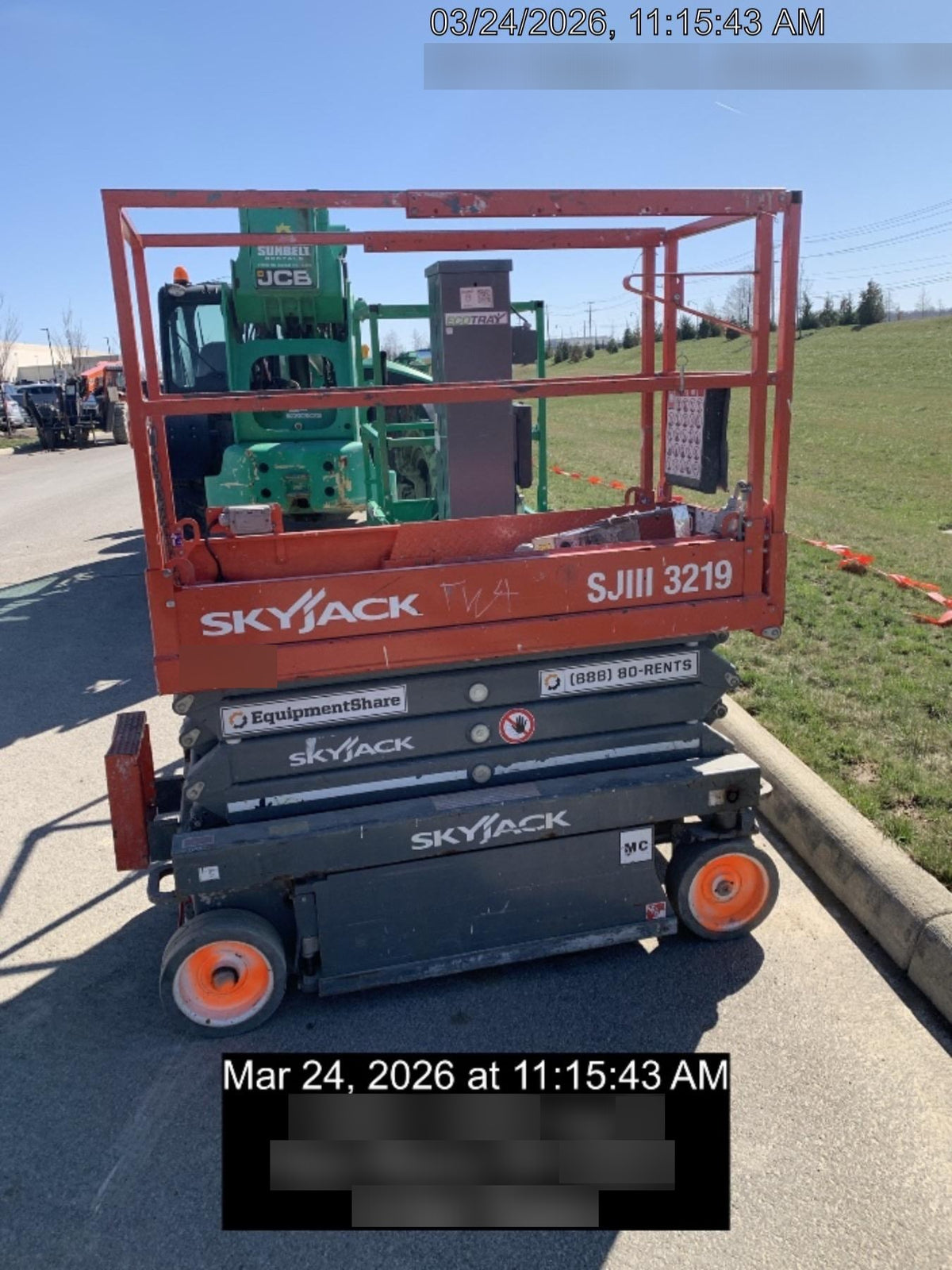 2018 Skyjack SJIII-3219 Standard Rental Specs