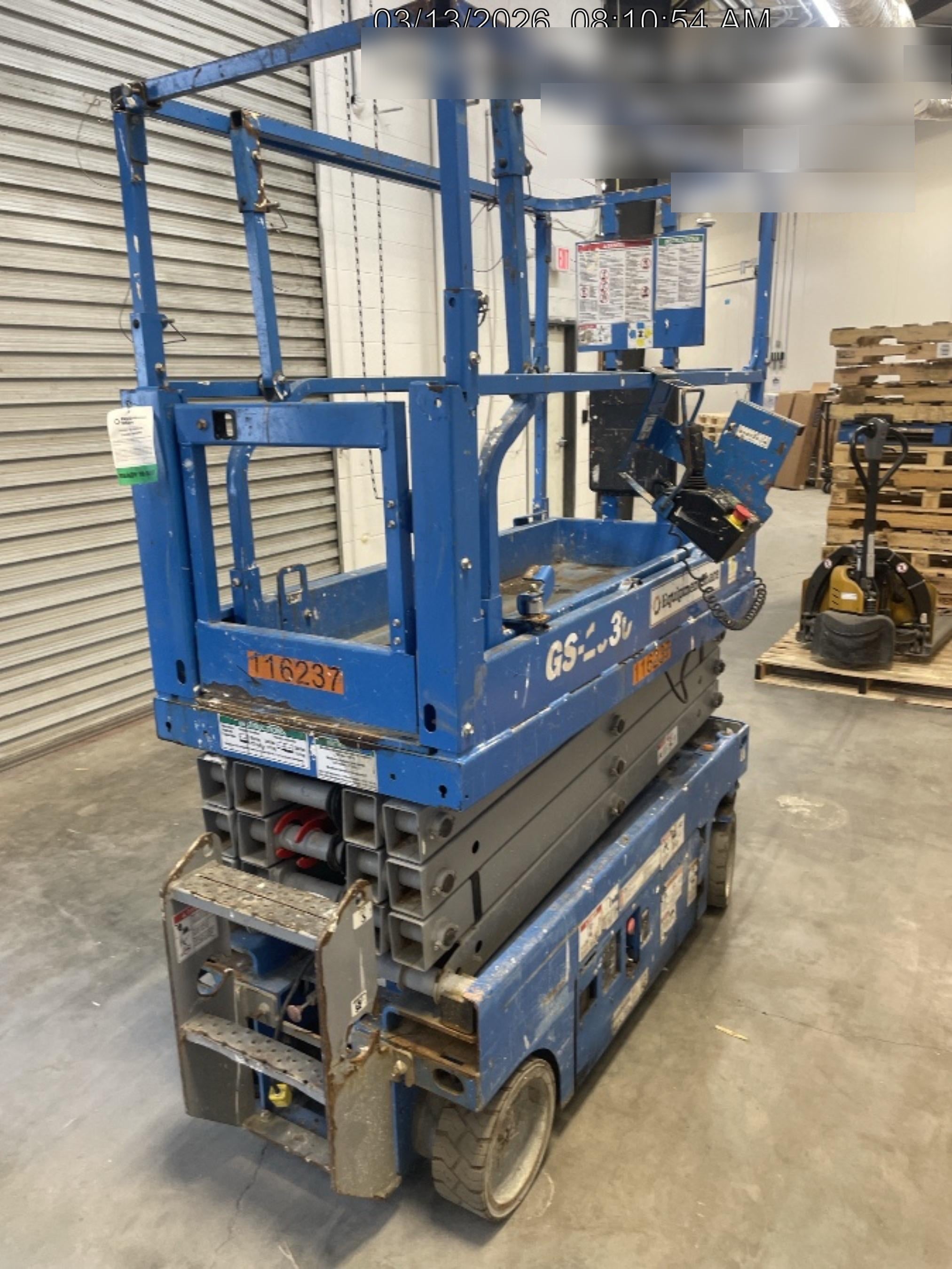 2020 Genie GS-1930 Solid Non Marking Tires, Beacon, Folding rails with half height swing gate