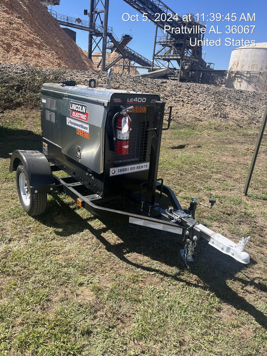 2024 Lincoln Electric LE400 Kubota V1505, Trlr, Cable Rack, Light Kit, ES Decals, T3