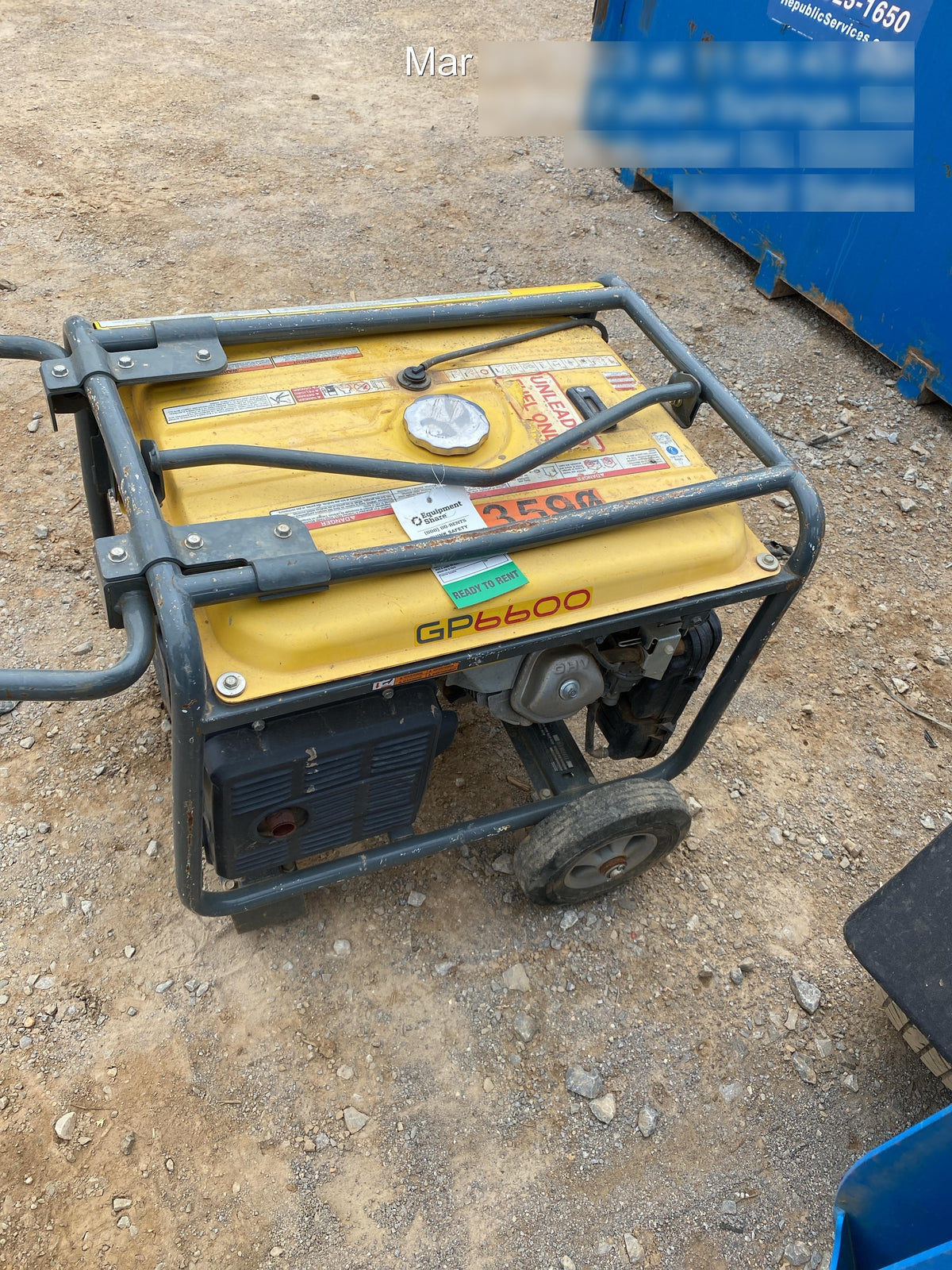 2020 WACKER NEUSON GP6600A