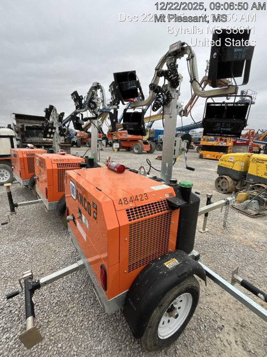 2024 Wanco WLTT-4MM4K Diesel, Mitsubishi L2E, 9.0HP @1800 rpm, Deep Sea Controller, Shore Power Plug, Auto Start, (4) 350W LED Floodlights, 4kW Generator, 60 Gal Fuel Tank, 2" Ball, T3