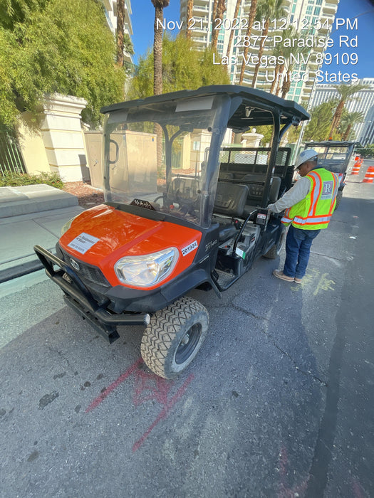 2022 Kubota RTV-X1140W-H Plastic Canopy, Windshield Acrylic Clear, LED Strobe Light, Wire Harness Kit, Back up Alarm
