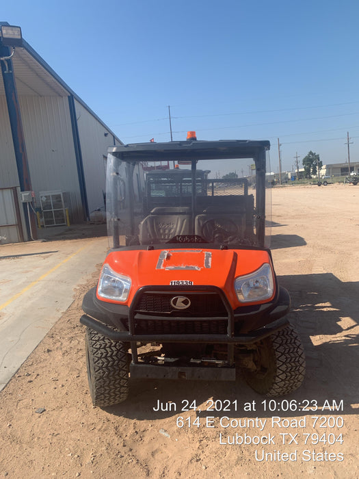 Kubota RTV-X1140W-H Canopy, 4-Seater, Diesel, Windshield Acrylic Clear, LED Strobe, Backup Alarm