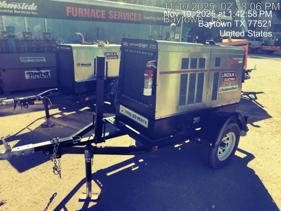 2024 Lincoln Electric Vantage 549X Vantage 549X Ready Pak 3 w/ Telematics & Decals, Stainless (Includes Trailer, Cable Rack, Fender Light Kit), part #K3534-2-RP3MES