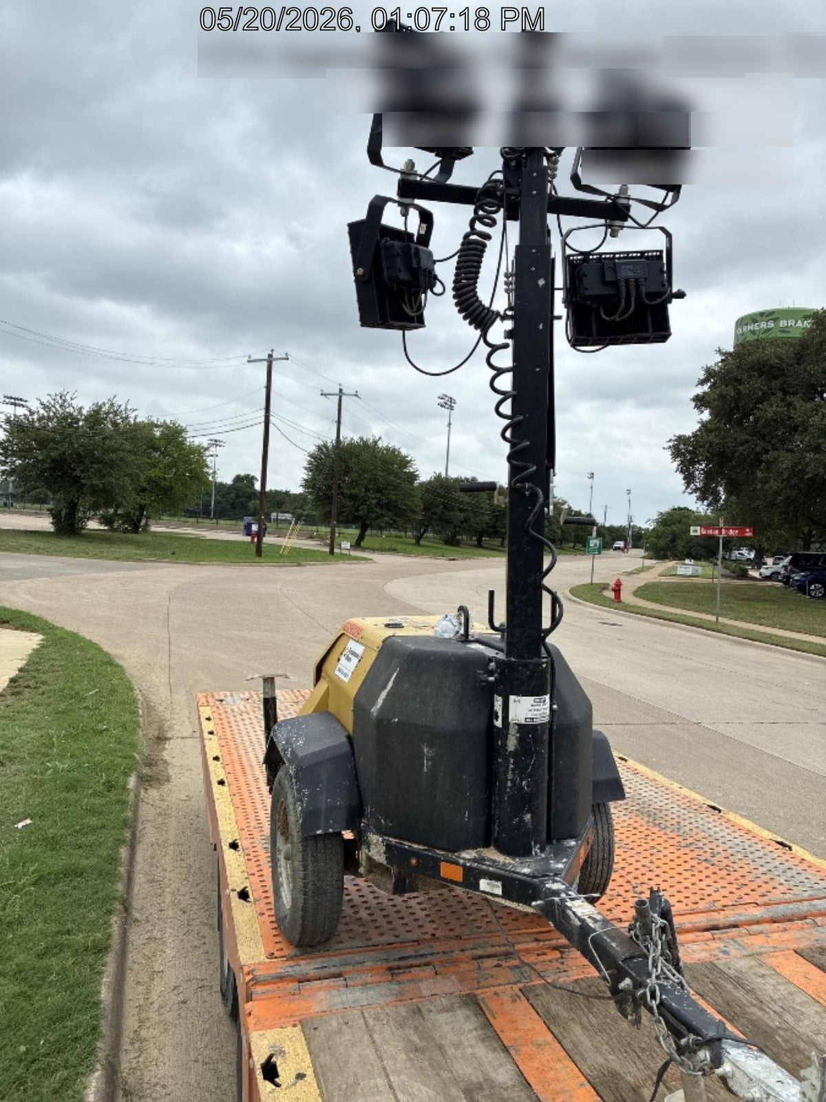 2022 Allmand NLV3GR (4) LED Light Fixture 350W, 23' Vertical Mast, 3kW Prime, Towable, Deep Sea L401, Leveling Jacks, Yanmar T4F 5.8hp