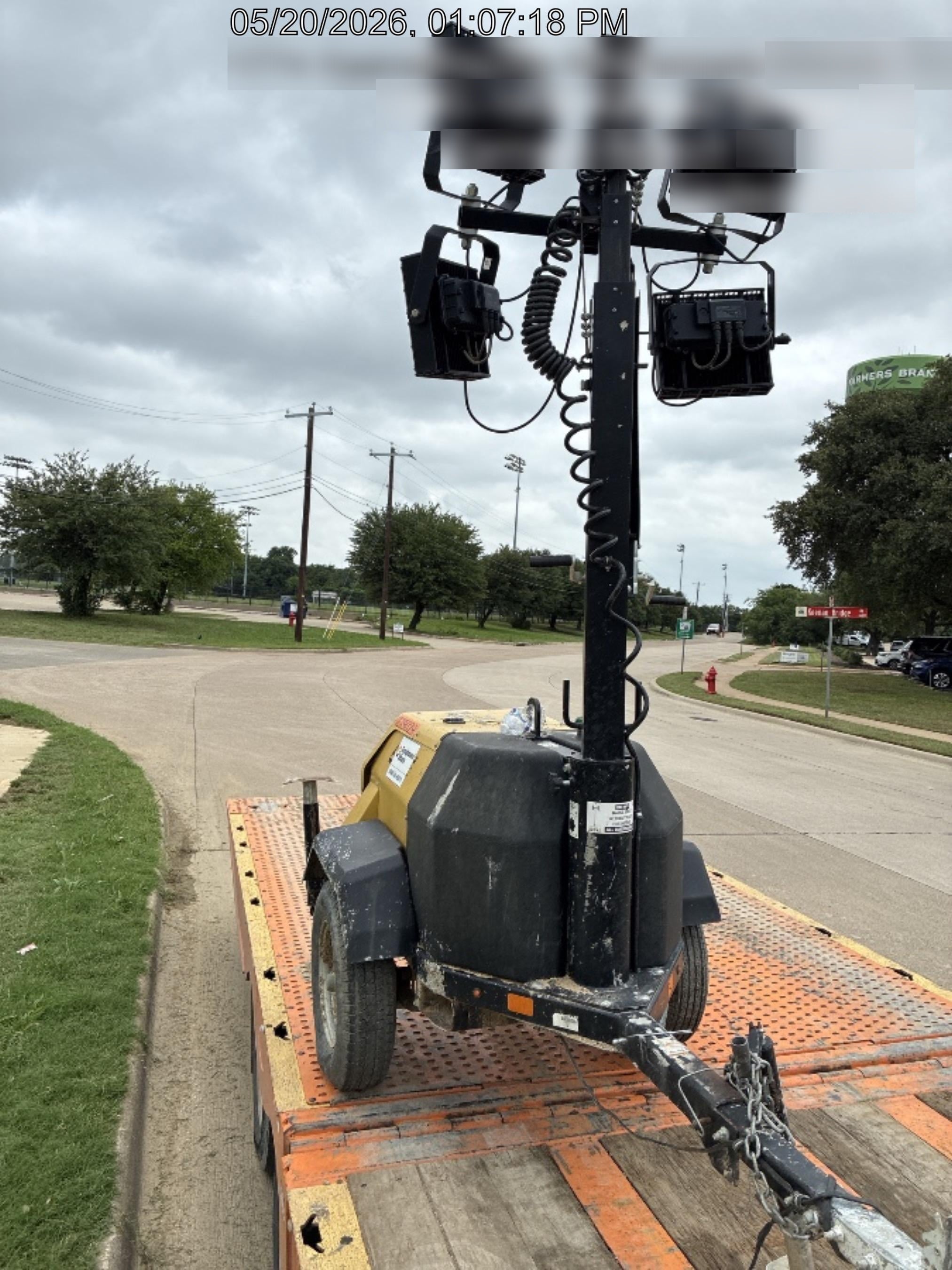 2022 Allmand NLV3GR (4) LED Light Fixture 350W, 23' Vertical Mast, 3kW Prime, Towable, Deep Sea L401, Leveling Jacks, Yanmar T4F 5.8hp