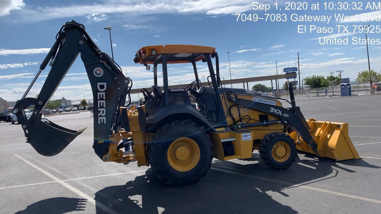 2020 John Deere 310LEP Canopy, 4WD, Standard Stick, Pilot Controls, 2 Way Hydraulics, TAG Manual QC