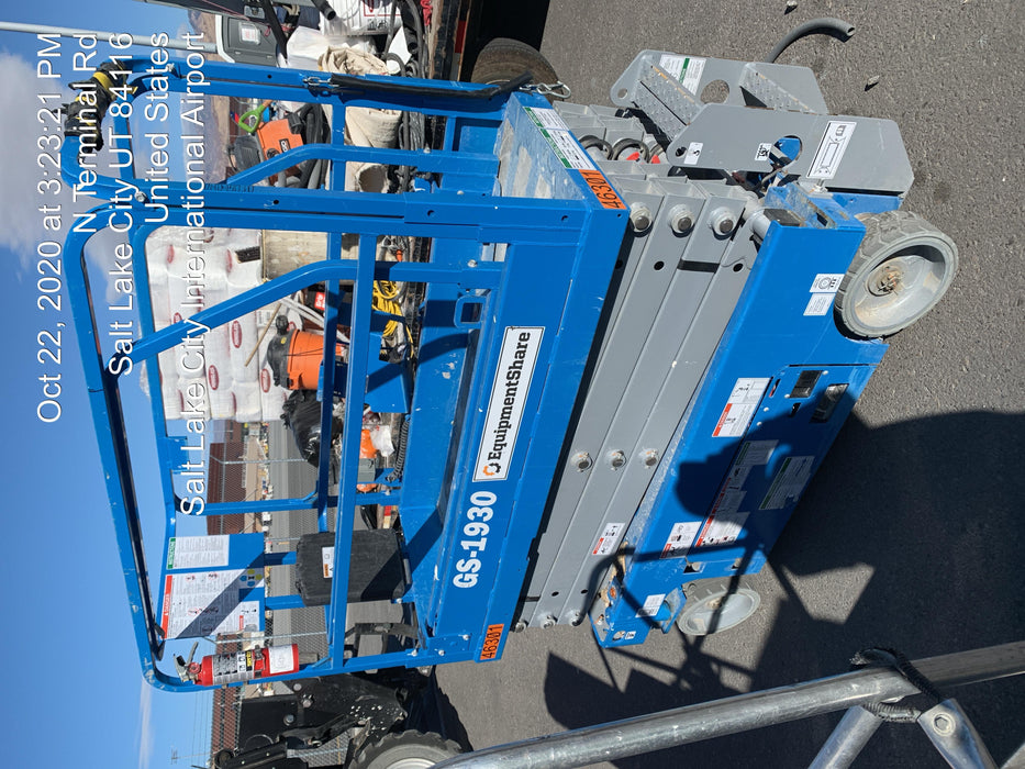 2019 Genie GS-1930 Fixed rails with chain Entry