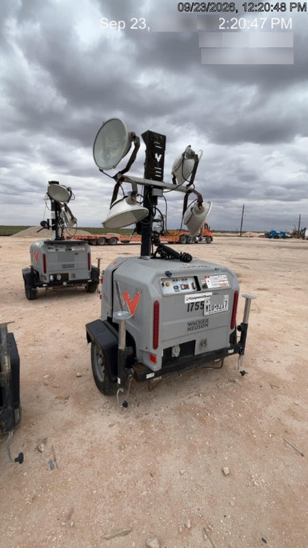Wacker Neuson LTV6K-MH Wacker Neuson LTV6K Mobile Light Tower w/Fuel Level Sensor Installed