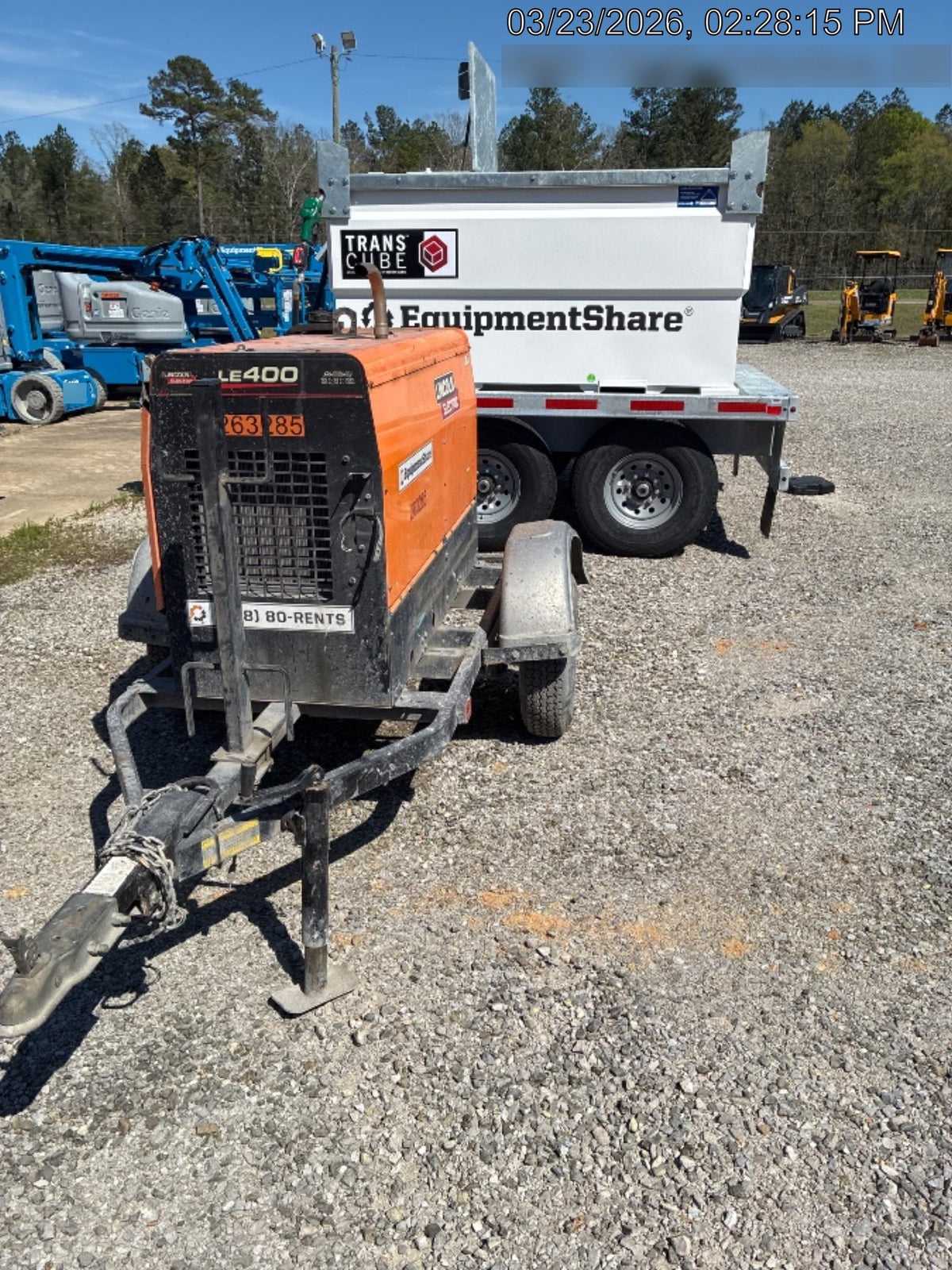 2022 Lincoln Electric LE400 Kubota V1505, Trlr, Cable Rack, Light Kit, ES Decals, T3