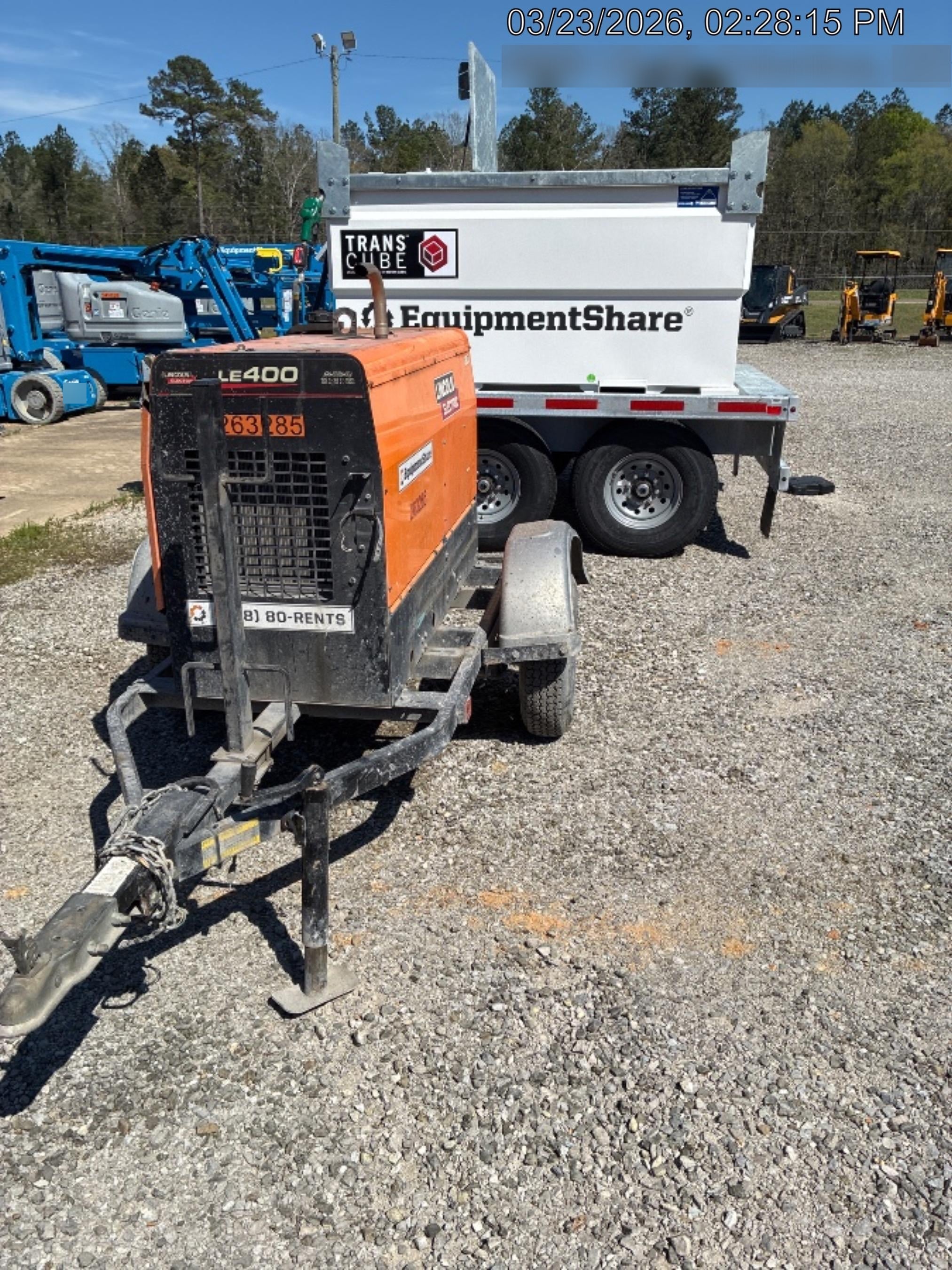 2022 Lincoln Electric LE400 Kubota V1505, Trlr, Cable Rack, Light Kit, ES Decals, T3