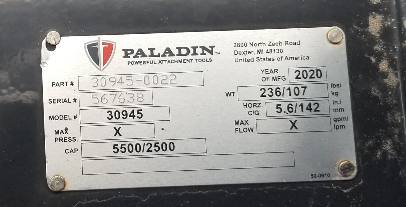 2018 PALADIN 48" Pallet Forks - Paladin